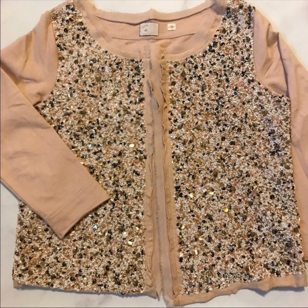 Anthropologie beaded jacket size small